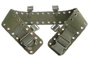 German Armed Forces waist belt/hole belt, used