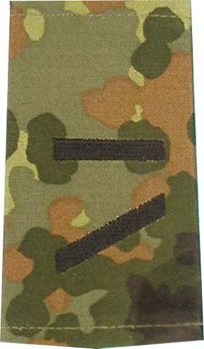 Rangschlaufen Gefreiter UA flecktarn/schwarz mit Klett