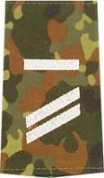 Rangschlaufen Obergefreiter UA flecktarn/weiß mit...