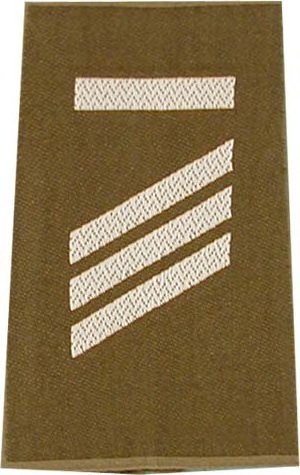 Rangschlaufen Hauptgefreiter UA oliv/weiß mit Klett