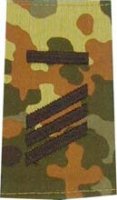 Rangschlaufen Hauptgefreiter UA flecktarn/schwarz mit Klett
