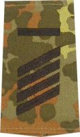 Rangschlaufen Stabsgefreiter UA flecktarn/schwarz mit Klett