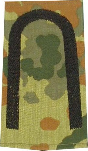 Rangschlaufen Unteroffizier flecktarn/schwarz mit Klett