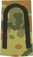 Rangschlaufen Unteroffizier flecktarn/schwarz mit Klett