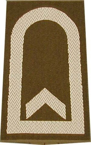 Rangschlaufen Feldwebel oliv/weiß mit Klett