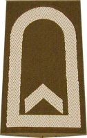Rangschlaufen Feldwebel oliv/weiß mit Klett