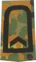 Rangschlaufen Feldwebel  flecktarn/schwarz mit Klett