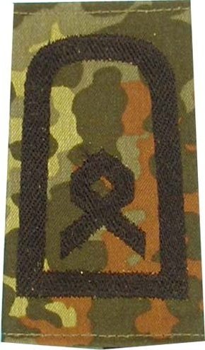 Rangschlaufen Hauptfeldwebel  flecktarn/schwarz