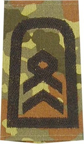 Rangschlaufen Stabsfeldwebel  flecktarn/schwarz mit Klett