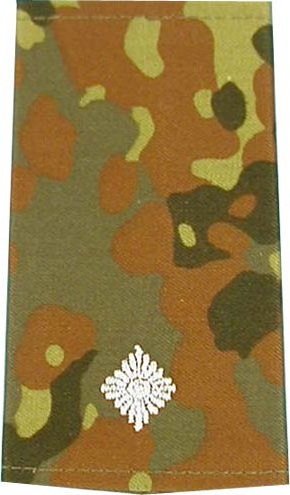 Rangschlaufen Leutnant  flecktarn/weiß
