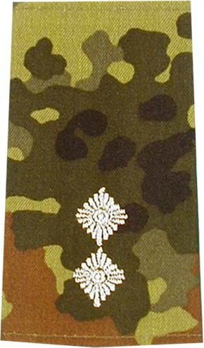 Rangschlaufen Oberleutnant  flecktarn/weiß