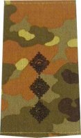 Rangschlaufen Hauptmann  flecktarn/schwarz