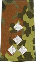 Rangschlaufen Stabshauptmann  flecktarn/weiß