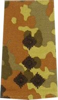 Rangschlaufen Stabshauptmann  flecktarn/schwarz