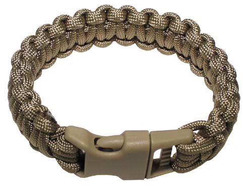 Paracord-Armband, sand - 1,9 cm breit