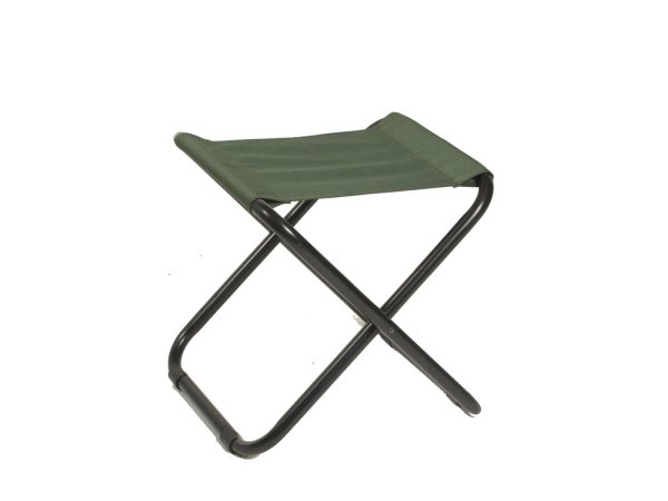 Camping folding chair without backrest, olive