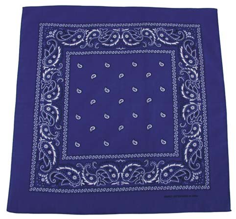 Westernhalstuch (Bandana) blau