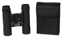 Binoculars, foldable, 10x25, black, Ruby lens