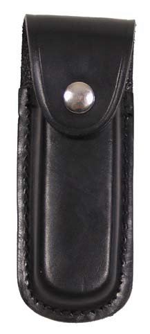 Messer-Etui,Leder, schwarz, 11 cm