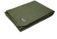 MOUNTAINHILL Wool blanket olive - 150 x 225