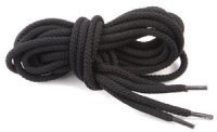 Shoelaces, black - 190cm (10 holes)