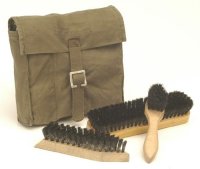 German Armed Forces shoe cleaning kit - used/rep.