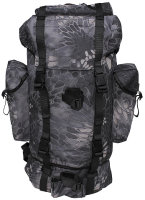 German Armed Forces combat backpack 65L, imitation - snake black