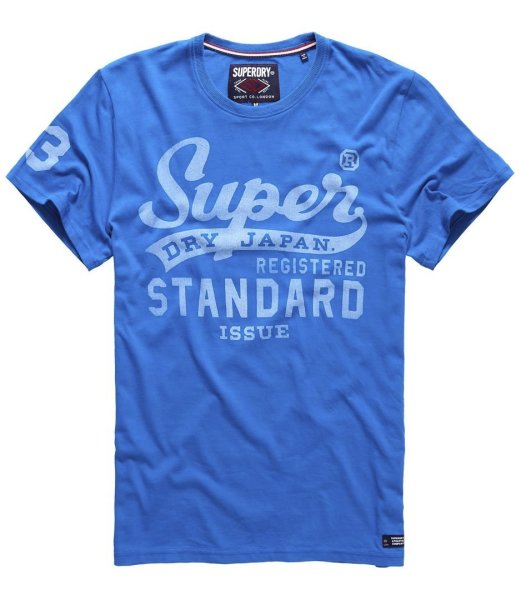 SUPERDRY. ISSUE T-Shirt, blau
