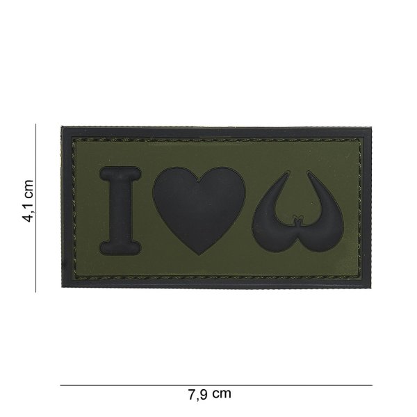 3D Patch I love Boobies