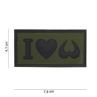 3D Patch I love Boobies