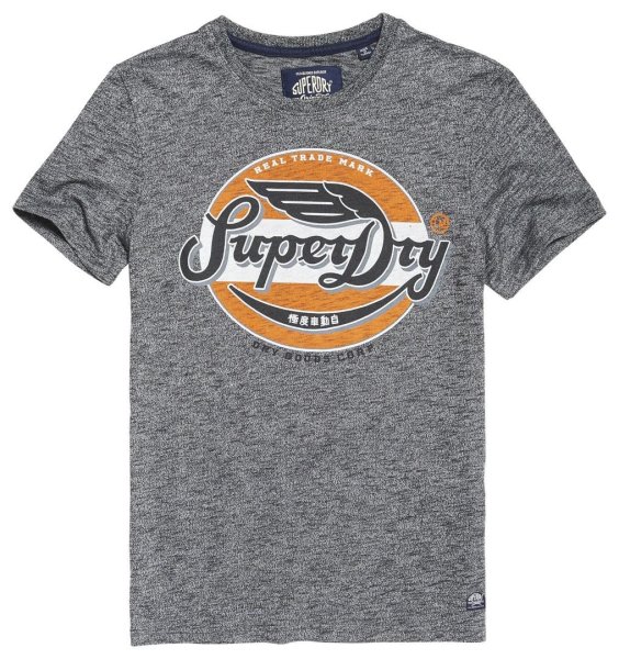 SUPERDRY. Real Trademark T-Shirt, grau