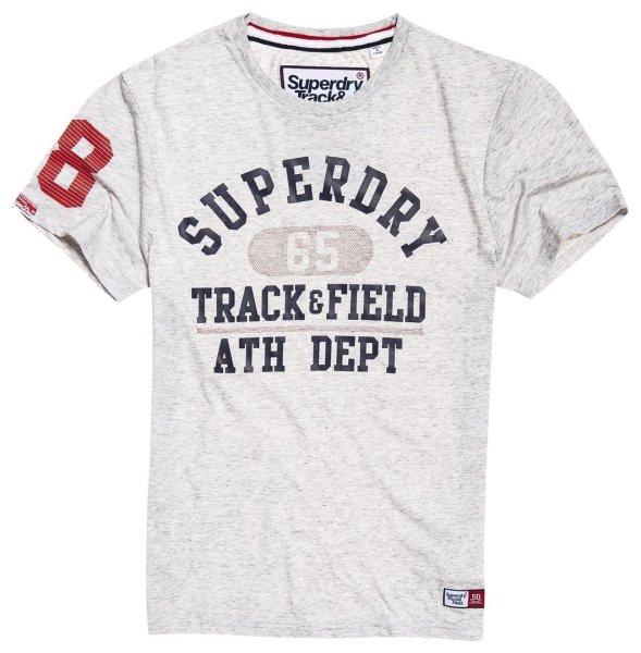 SUPERDRY. T-Shirt TRACKSTER LITE, grau