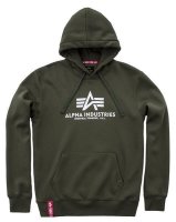 ALPHA INDUSTRIES Kapuzenpullover, Basic, dunkelgrün