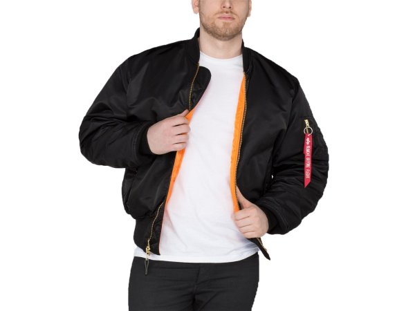 ALPHA INDUSTRIES Pilotenjacke MA1, schwarz