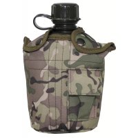 US field flask, operation-camo with cover - 1L