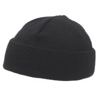 Roll cap extra short, black