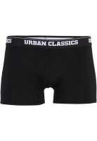 URBAN CLASSICS Boxershort - schwarz,  2er Pack