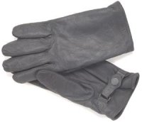 German Armed Forces leather glove, lined, second-hand