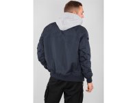 ALPHA Industries MA-1 TT Hood Bomberjacke, rep.blau