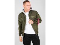 ALPHA Industries MA-1 TT Hood Bomberjacke, oliv