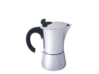 Espresso Maker Edelstahl, 4 Tassen