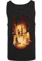 Tank Top KORN Face in the fire, schwarz