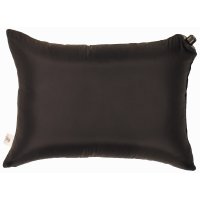 Travel pillow inflatable, black - 40x30cm