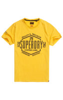 SUPERDRY. Cooper Label T-Shirt, gelb