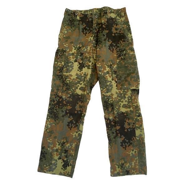German Armed Forces field trousers, german-camo - used, original