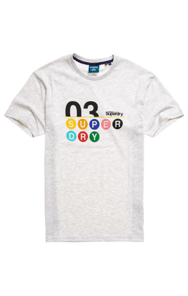 SUPERDRY CL Color Transit T-Shirt, grau