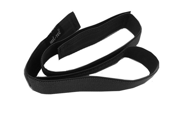 Trouser elastic with velcro, black - 1 pair