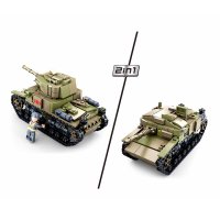 Sluban Medium Italian Tank 2in1 M38-B0711