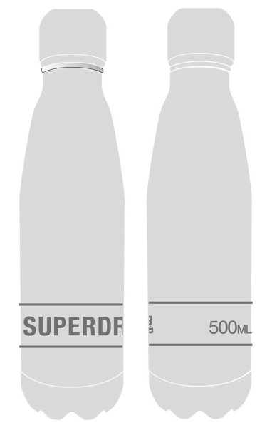 SUPERDRY. Edelstahl Trinkflasche PASSANGER