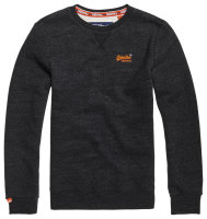 SUPERDRY. Orange Label crew sweater, dark grey